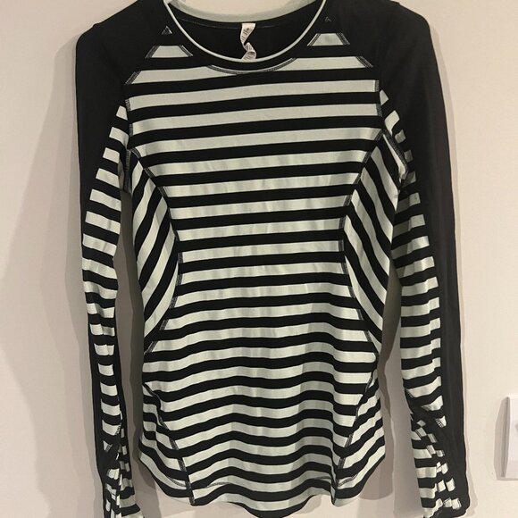 Lululemon striped long sleeve top size 4 - Picture 1 of 10